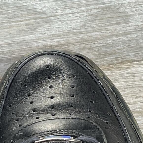 Nike Mens Air Force 1 Low 316666 061 Black Leather Low Top Sneakers Size 12 - Picture 6 of 10